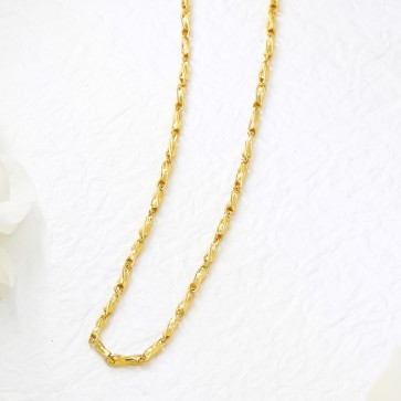 라인 커브 대나무 목걸이