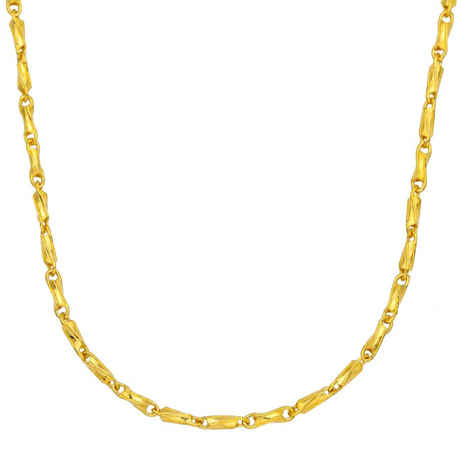 라인 커브 대나무 목걸이