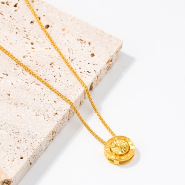 로마 컷팅 써클 목걸이