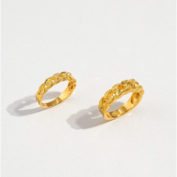 물방울 라인 반지