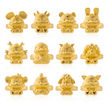 국제표준금거래소 십이지신+1 순금 돌반지 3.75g