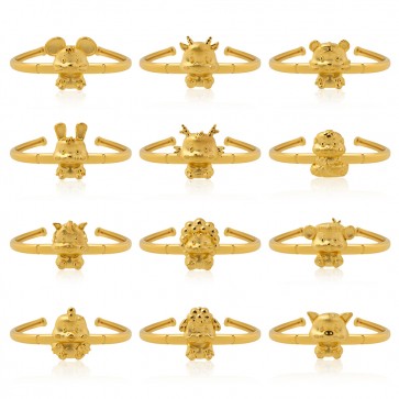 국제표준금거래소 십이지신+1 순금 돌팔찌 7.5g