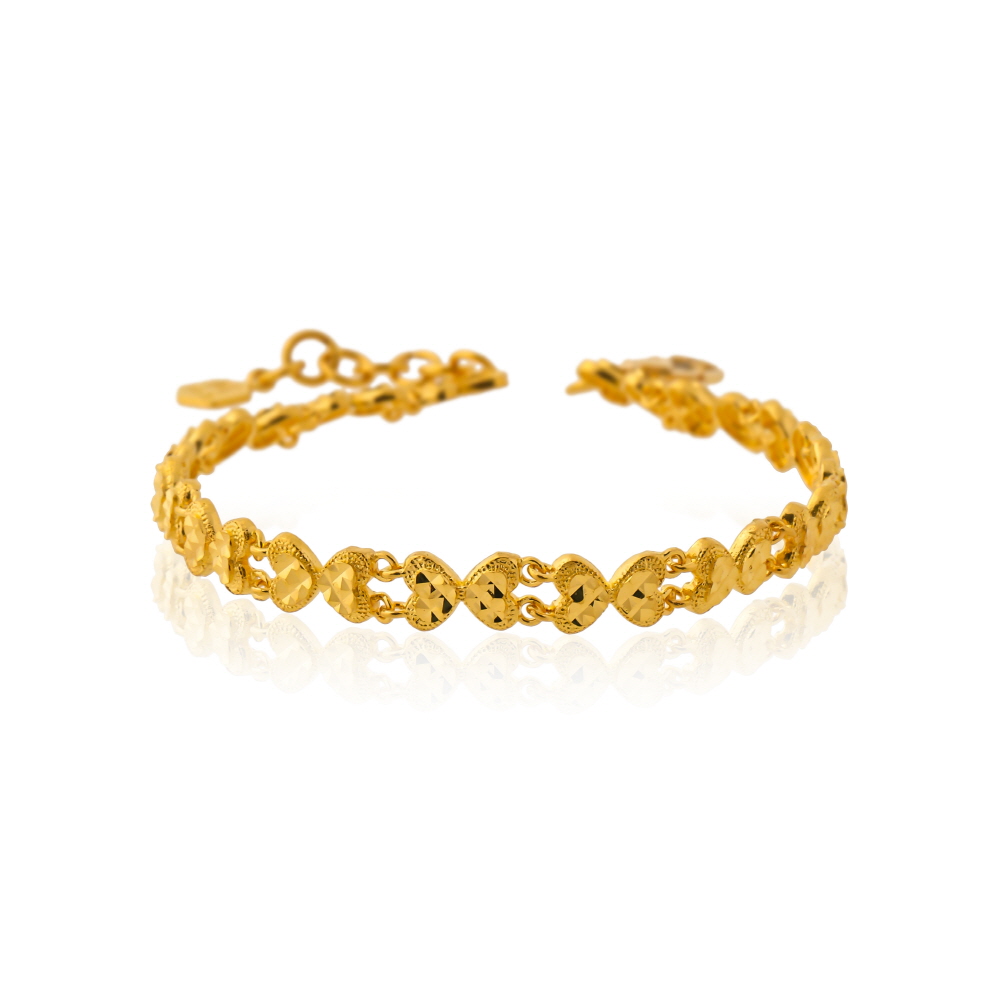 더블 하트 팔찌