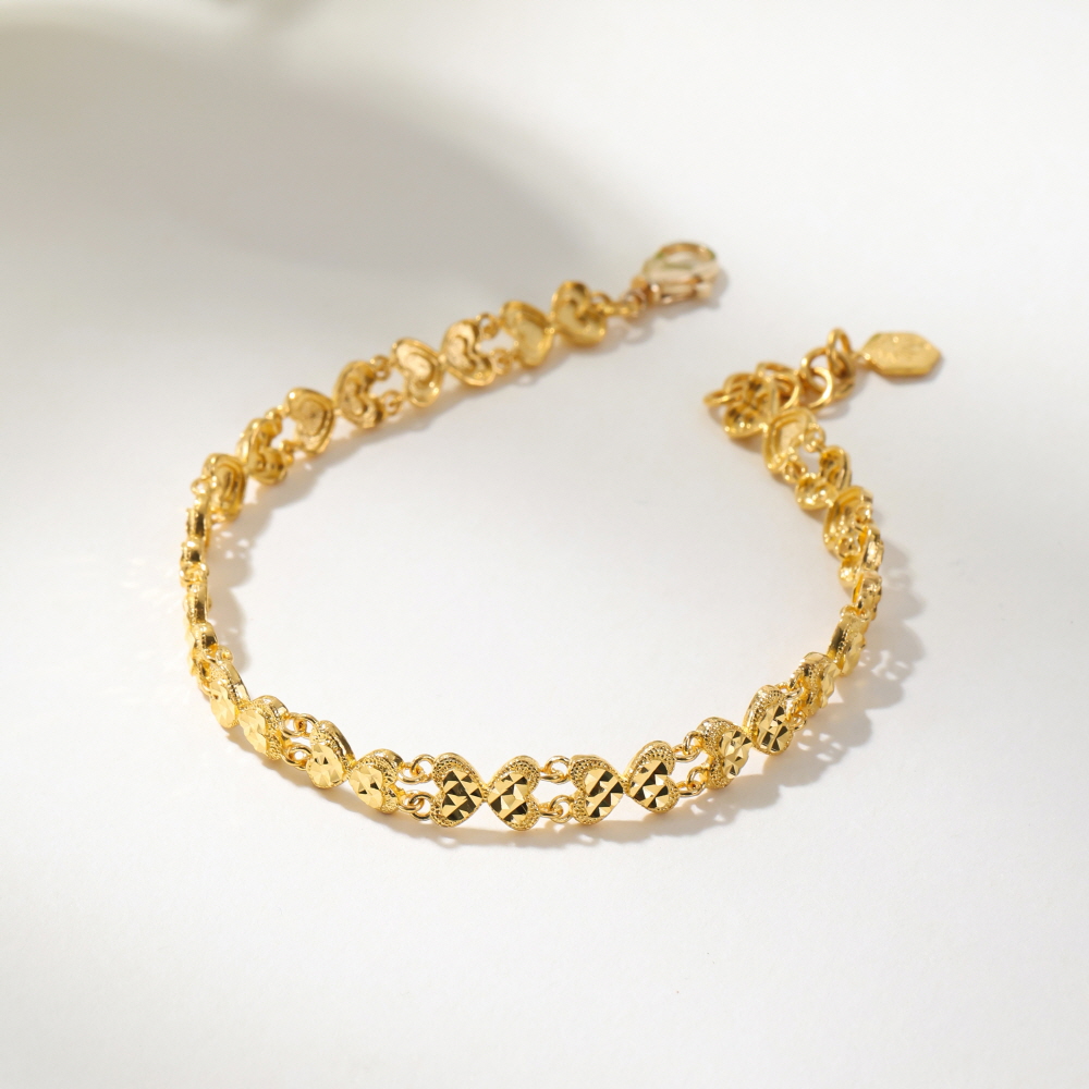 더블 하트 팔찌