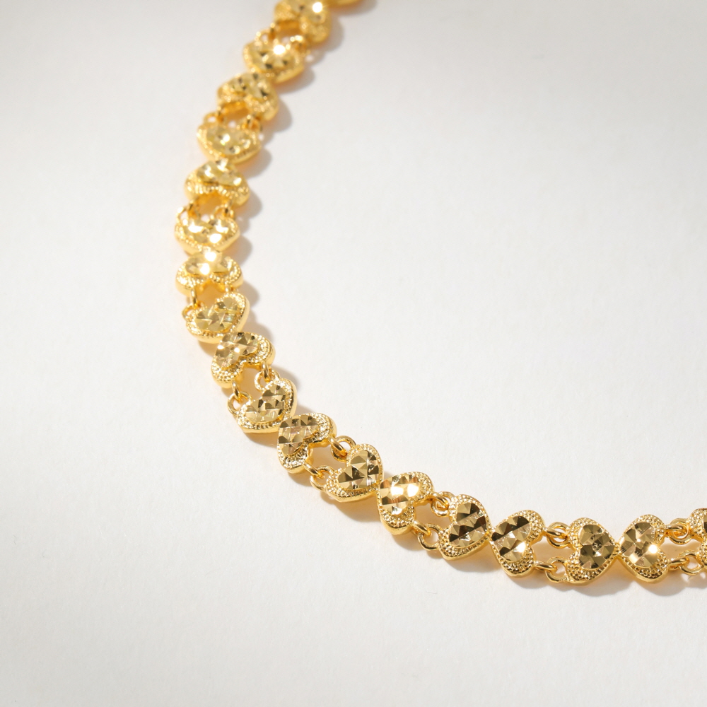 더블 하트 팔찌