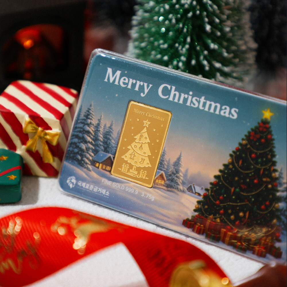 국제표준금거래소 크리스마스 트리 골드바 1g, 3.75g