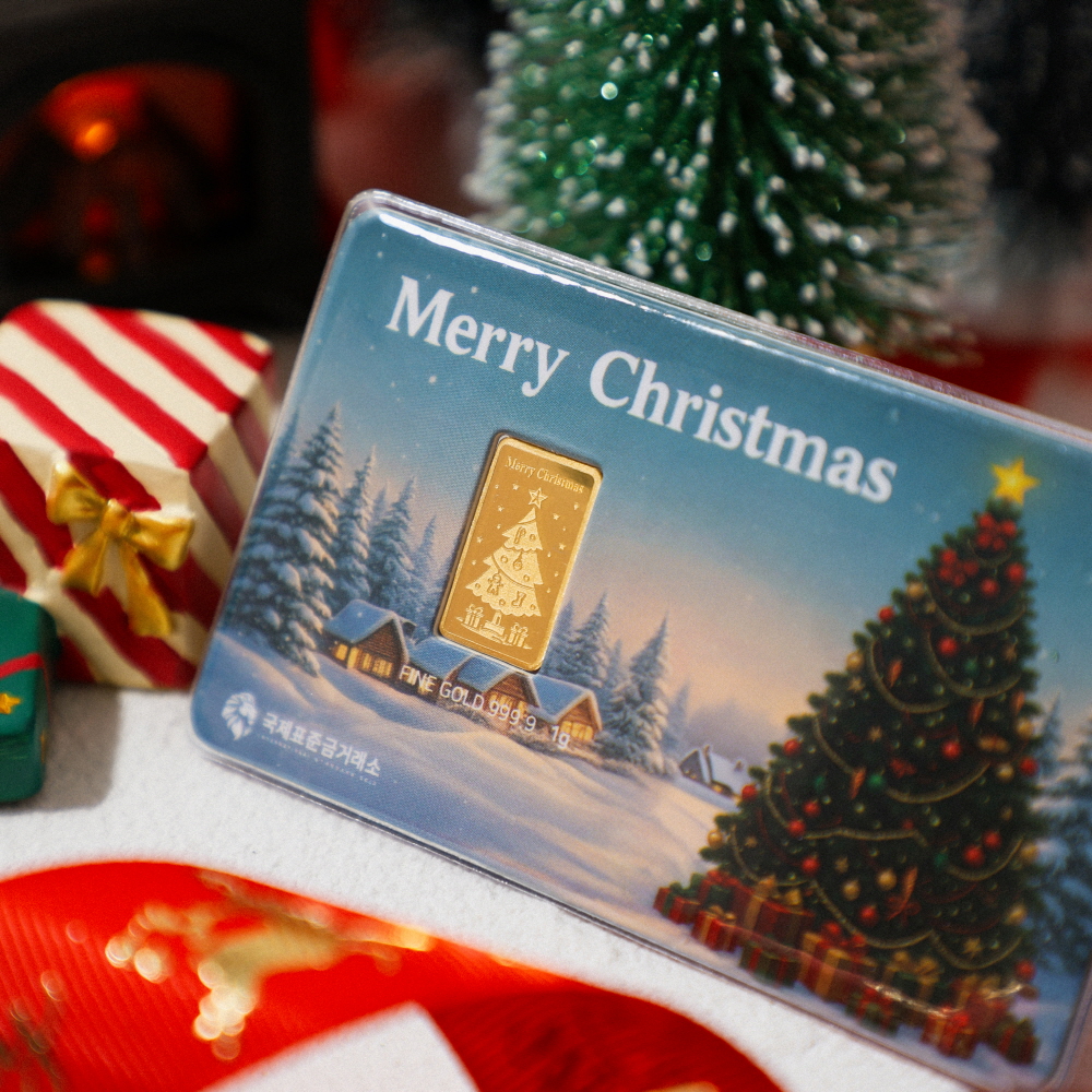 국제표준금거래소 크리스마스 트리 골드바 1g, 3.75g