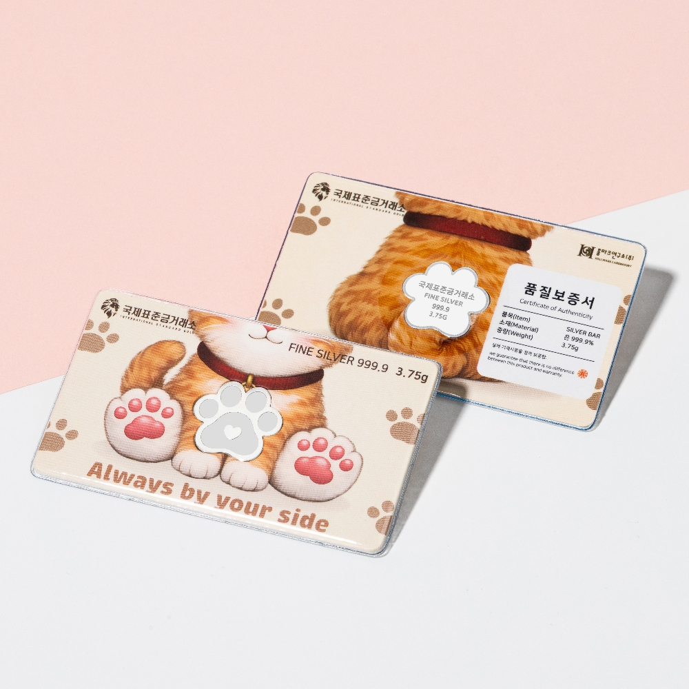 국제표준금거래소 발바닥 실버바 3.75g