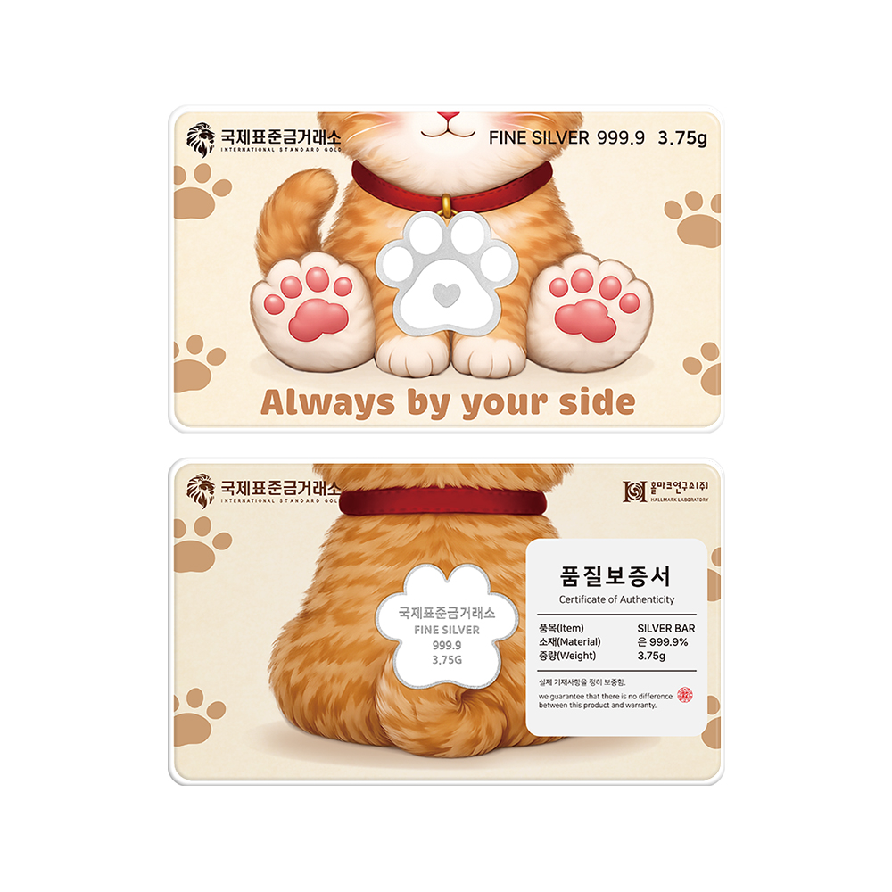 국제표준금거래소 발바닥 실버바 3.75g