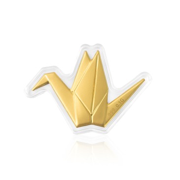 0.1g 종이학 골드바